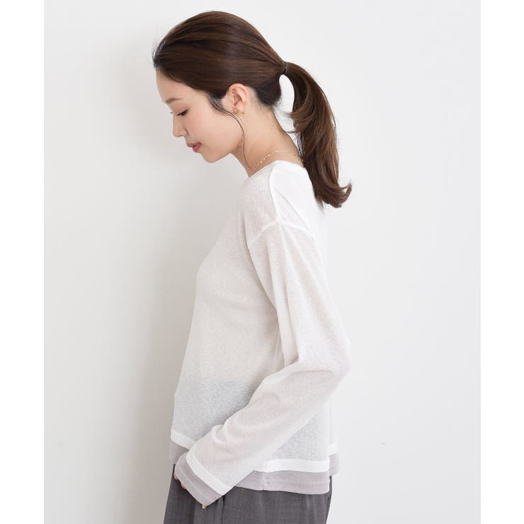 フェイクレイヤードシアーカットソー | rps | 詳細画像26 