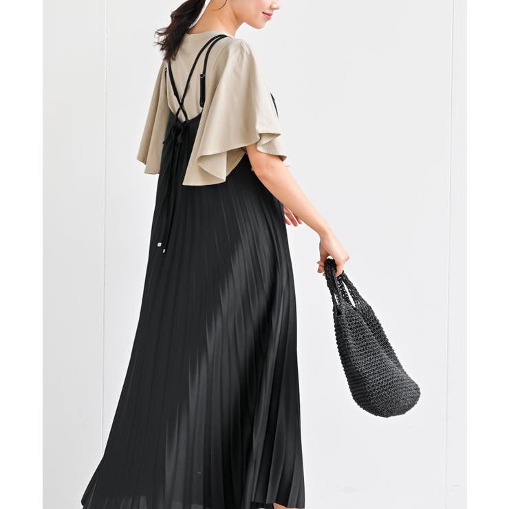 プリーツキャミワンピース[品番：RPSW0000439]｜rps（アールピーエス