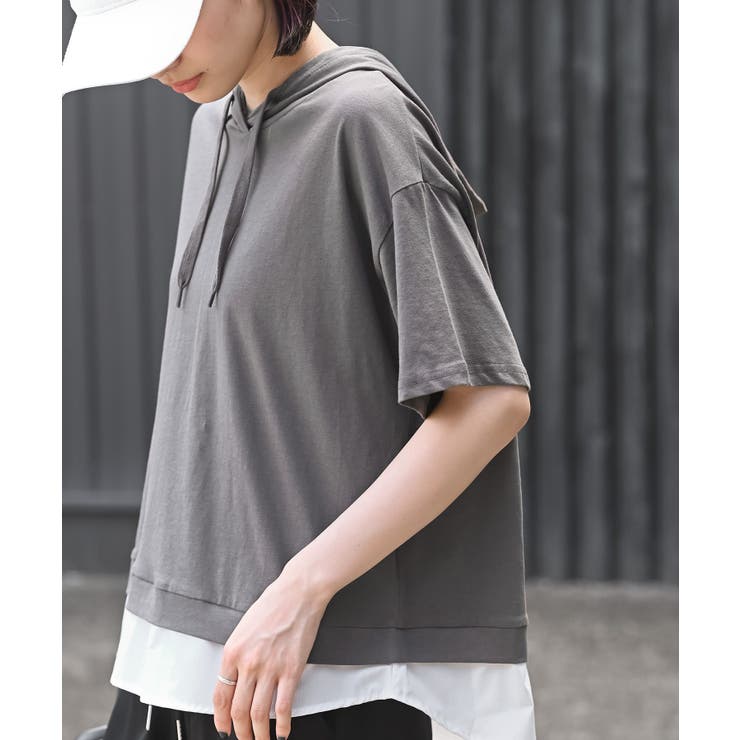 フェイクレイヤードカットパーカー | rps | 詳細画像7 