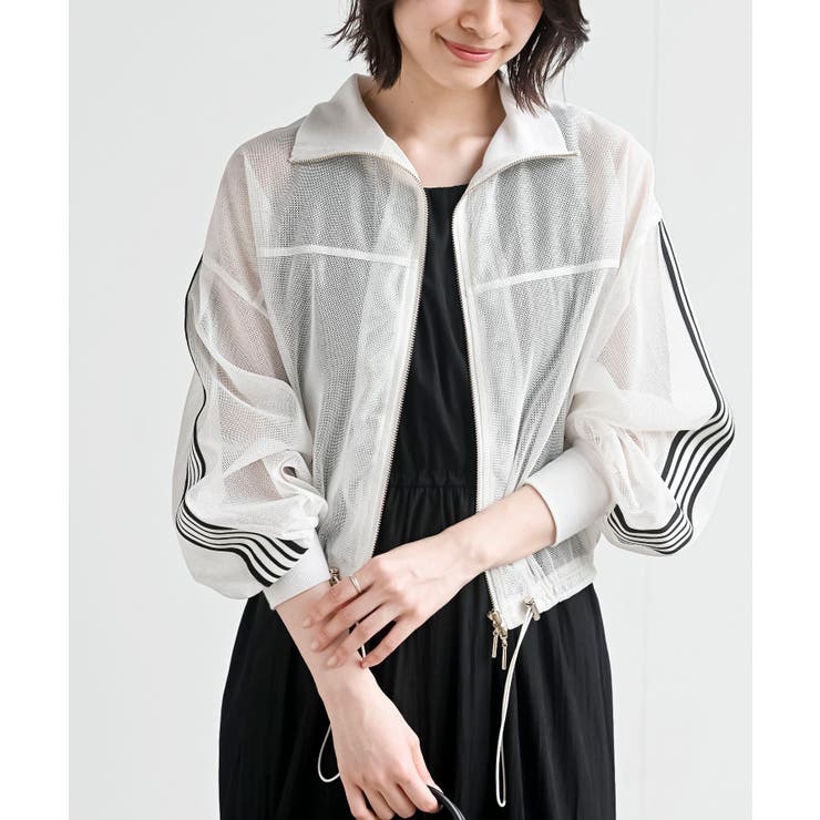 RISLEY ショルダーメッシュブルゾン　ベージュ 優待価格[RISLEY]ショルダーメッシュブルゾン | KOBUNSHA SELECT