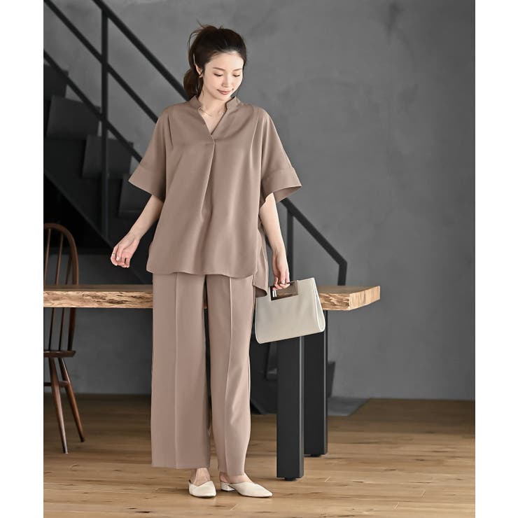 スキッパーブラウスｘイージーパンツセットアップ | rps | 詳細画像10 