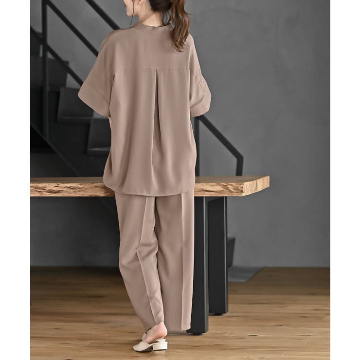 スキッパーブラウスｘイージーパンツセットアップ | rps | 詳細画像12 