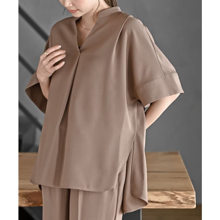 スキッパーブラウスｘイージーパンツセットアップ | rps | 詳細画像14 