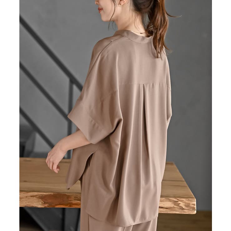 スキッパーブラウスｘイージーパンツセットアップ | rps | 詳細画像15 