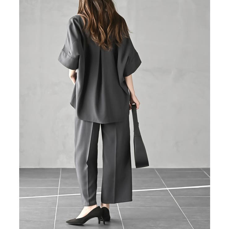 スキッパーブラウスｘイージーパンツセットアップ | rps | 詳細画像4 