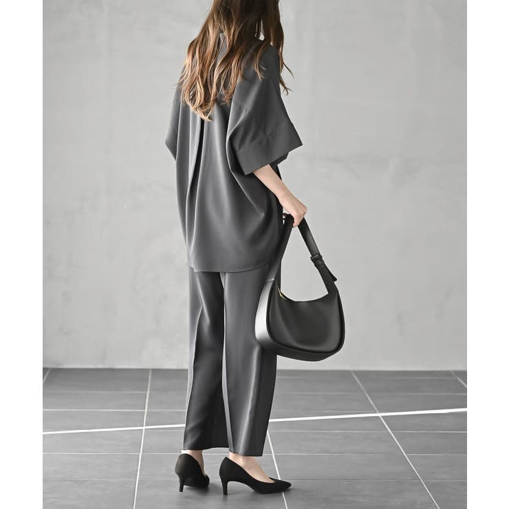 スキッパーブラウスｘイージーパンツセットアップ | rps | 詳細画像5 