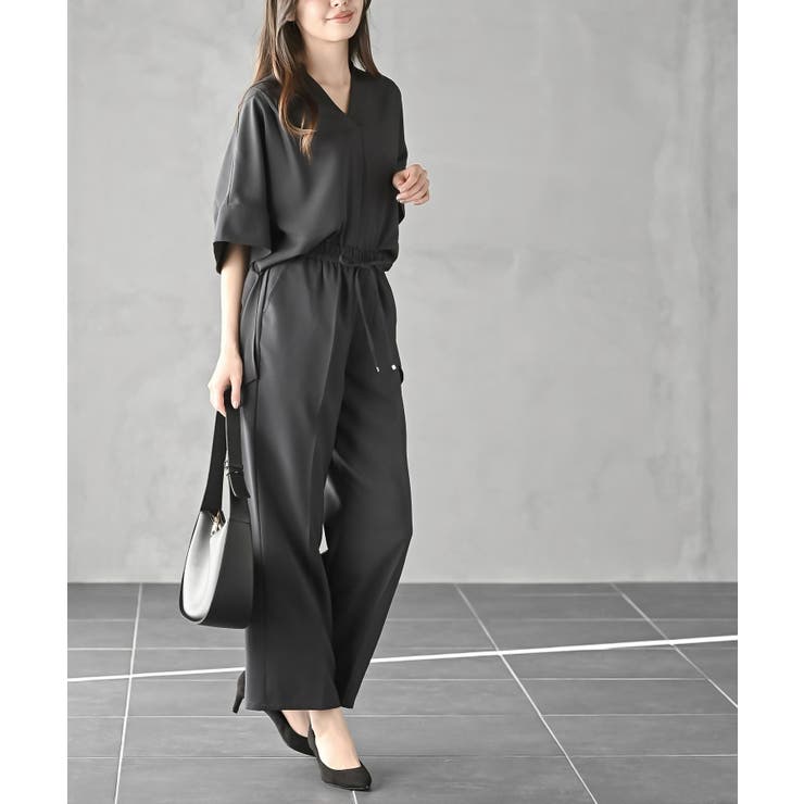 CHACグレー | スキッパーブラウスｘイージーパンツセットアップ | rps