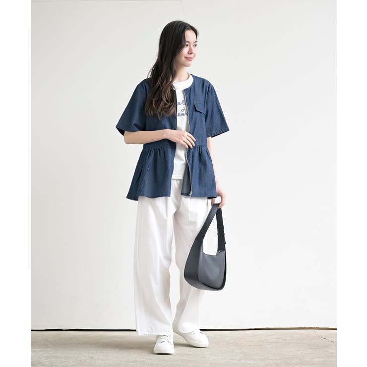 ハーフスリーブデニムペプラムジャケット | rps | 詳細画像10 