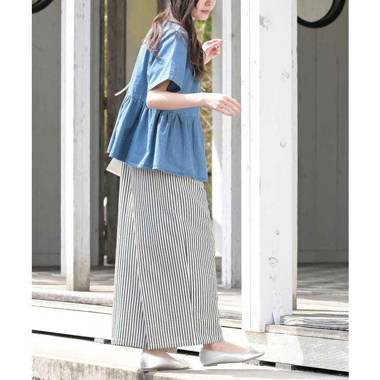 ハーフスリーブデニムペプラムジャケット | rps | 詳細画像5 