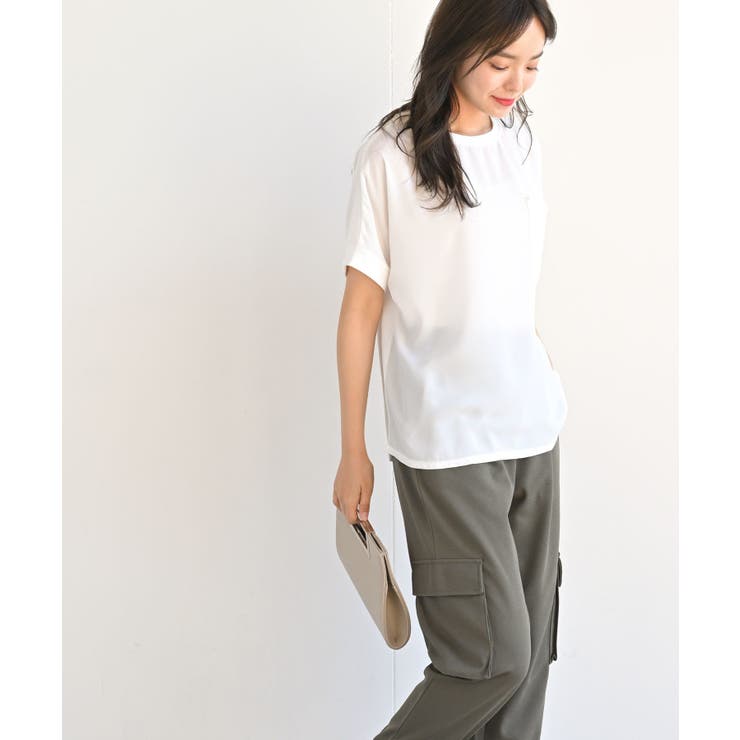 異素材切替Tシャツ[品番：RPSW0001650]｜rps（アールピーエス 