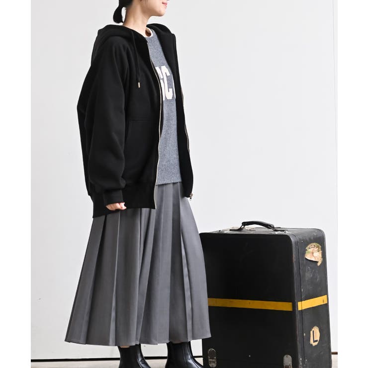 裏起毛ビッグシルエットジップパーカー[品番：RPSW0002065]｜rps