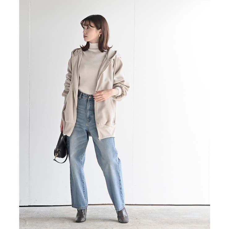 裏起毛ビッグシルエットジップパーカー[品番：RPSW0002065]｜rps