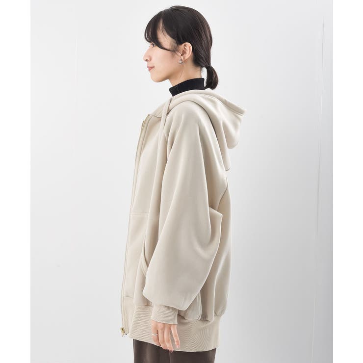 rovtski ビッグシルエットジップパーカー セール】Buyer's select/裏起毛ヘビーウェイトビッグシルエットジップ