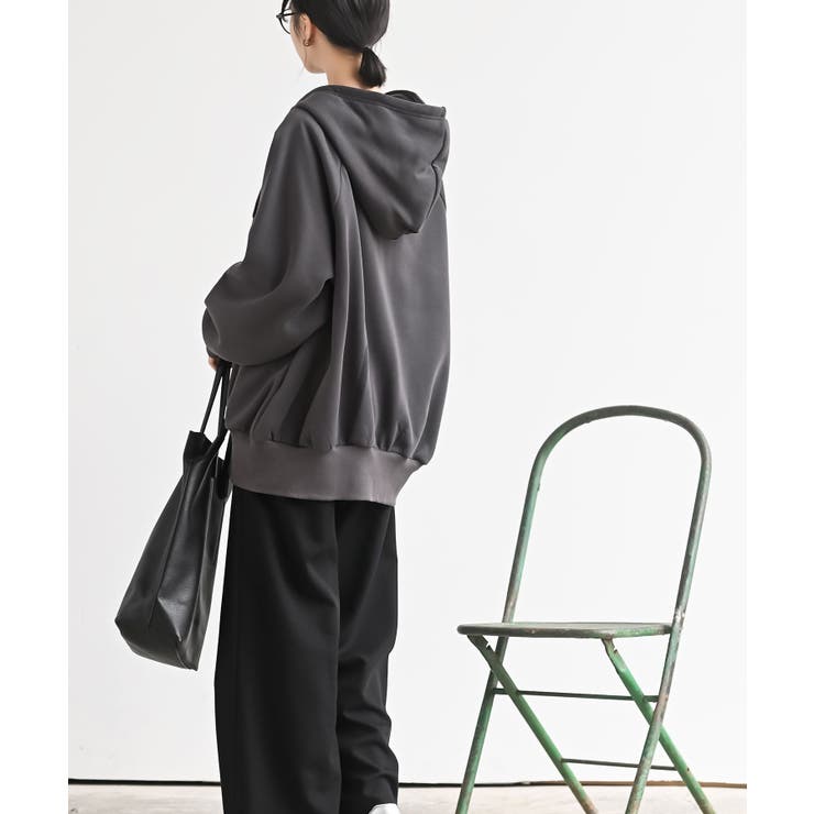 裏起毛ビッグシルエットジップパーカー[品番：RPSW0002065]｜rps