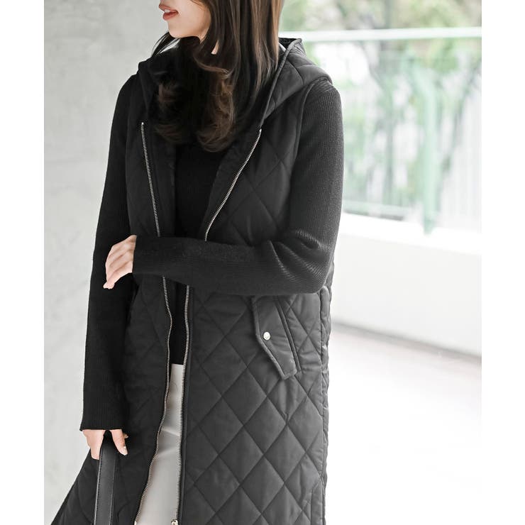 キルトフードＺＩＰロングベスト | rps | 詳細画像13 