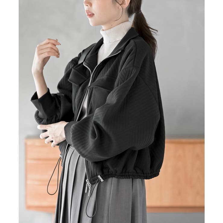 ふくれジャガードアウトポケットブルゾン | rps | 詳細画像15 