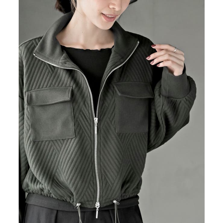 ふくれジャガードアウトポケットブルゾン | rps | 詳細画像22 