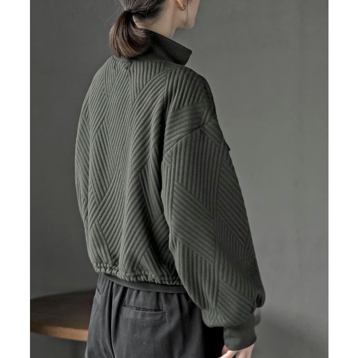 ふくれジャガードアウトポケットブルゾン | rps | 詳細画像24 