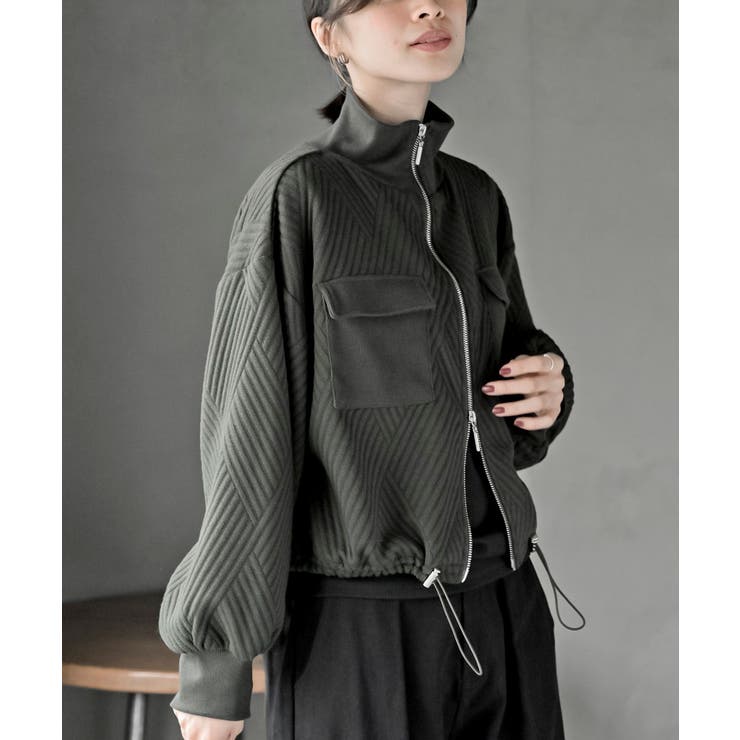 ふくれジャガードアウトポケットブルゾン | rps | 詳細画像25 