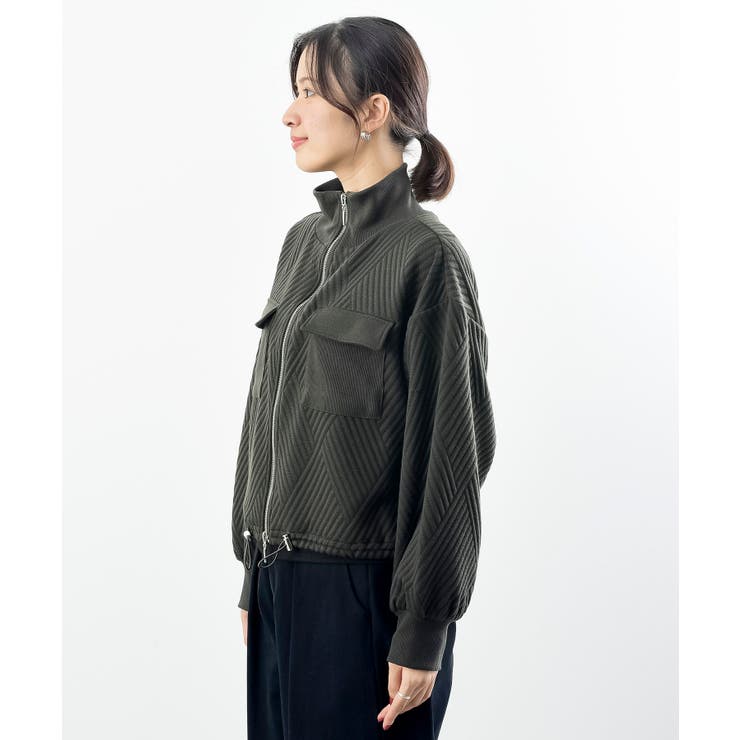 ふくれジャガードアウトポケットブルゾン | rps | 詳細画像27 