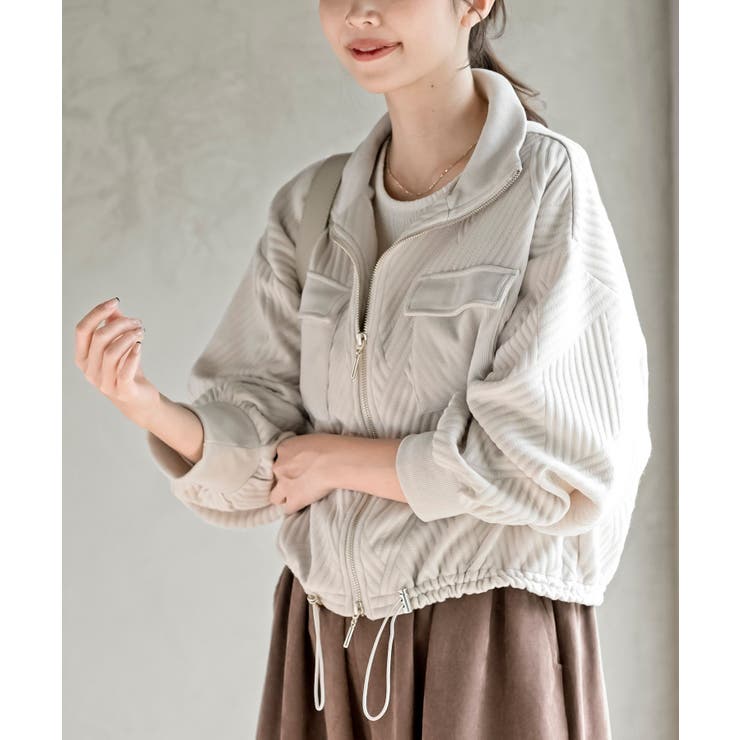 ふくれジャガードアウトポケットブルゾン | rps | 詳細画像6 