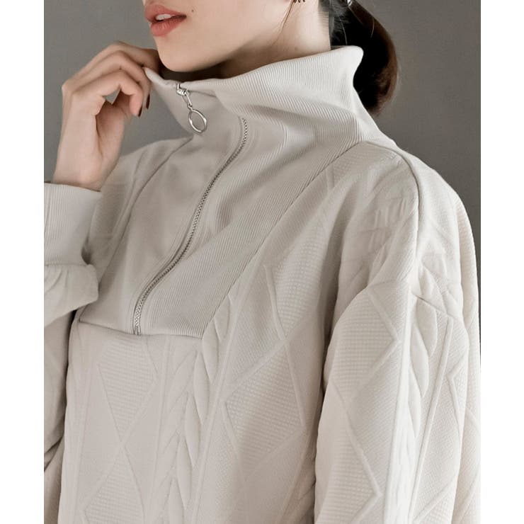 ふくれジャガードフェイクレイヤードプルオーバー | rps | 詳細画像10 