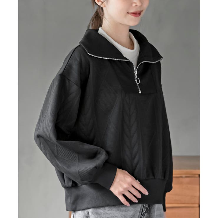 ふくれジャガードフェイクレイヤードプルオーバー | rps | 詳細画像16 