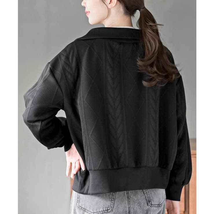 ふくれジャガードフェイクレイヤードプルオーバー | rps | 詳細画像17 