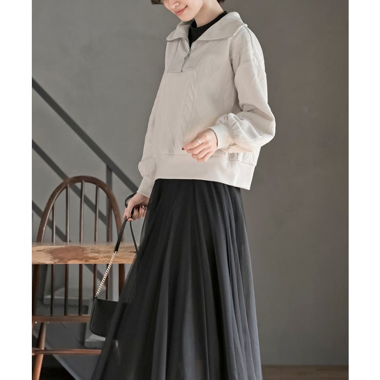 ふくれジャガードフェイクレイヤードプルオーバー | rps | 詳細画像3 