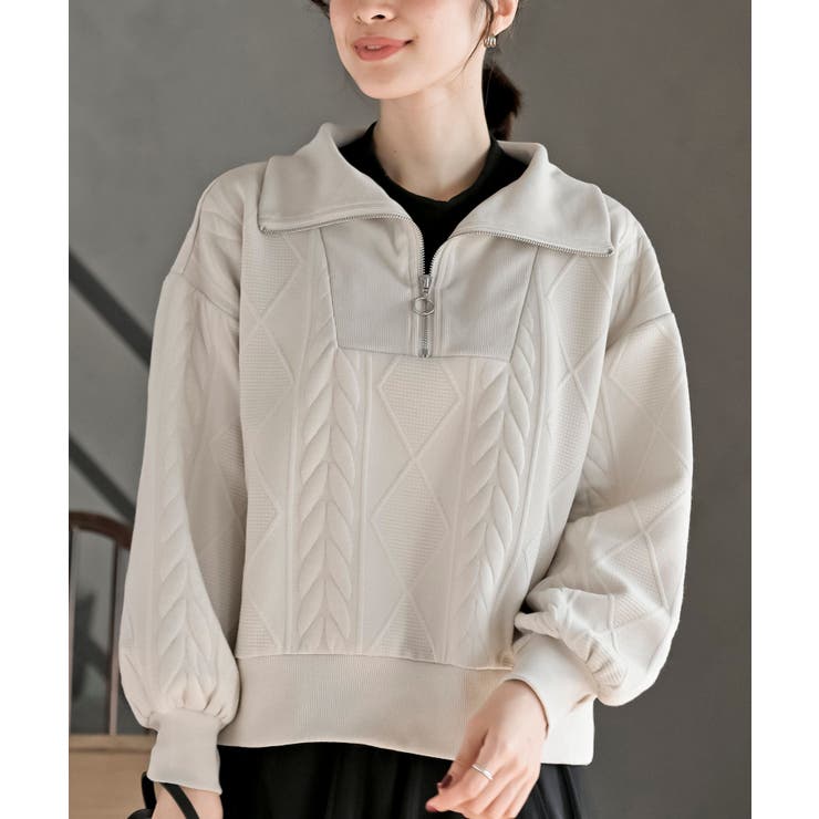 ふくれジャガードフェイクレイヤードプルオーバー | rps | 詳細画像6 