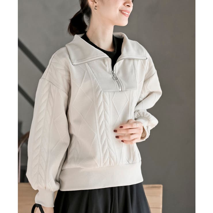 ふくれジャガードフェイクレイヤードプルオーバー | rps | 詳細画像9 