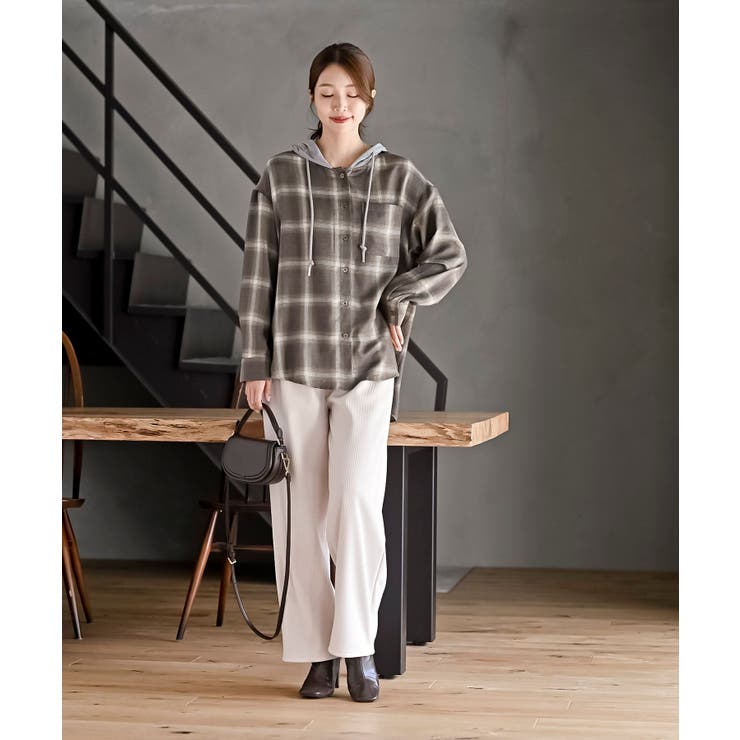 フードツキチェックシャツ | rps | 詳細画像10 