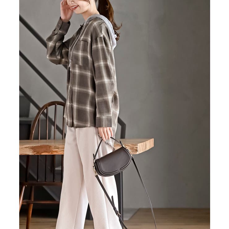 フードツキチェックシャツ | rps | 詳細画像11 