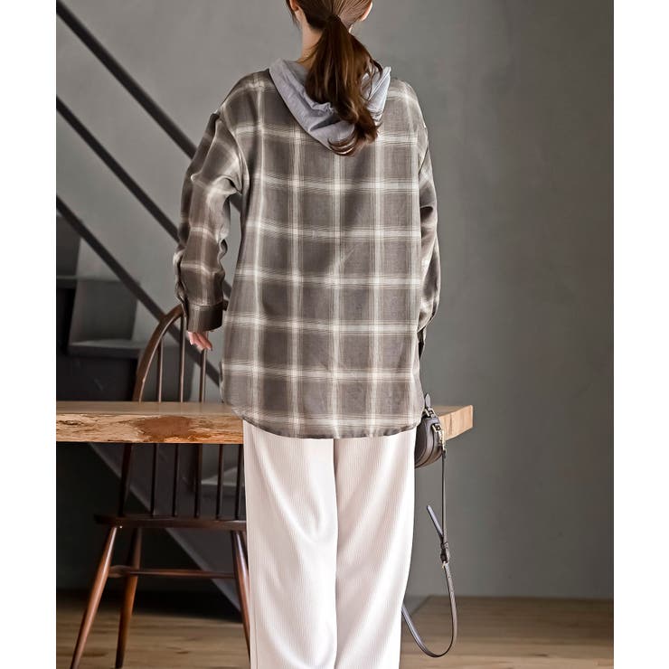 フードツキチェックシャツ | rps | 詳細画像12 