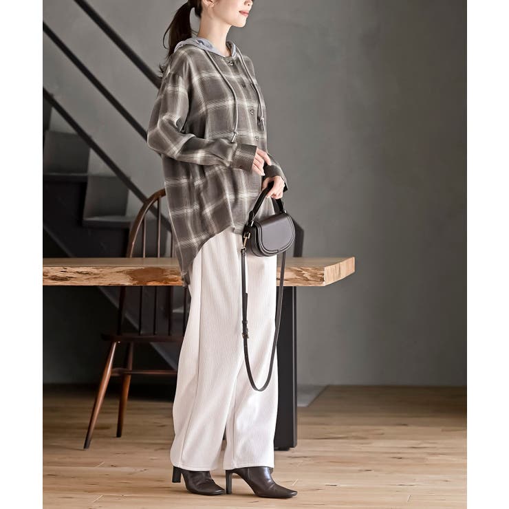 フードツキチェックシャツ | rps | 詳細画像13 