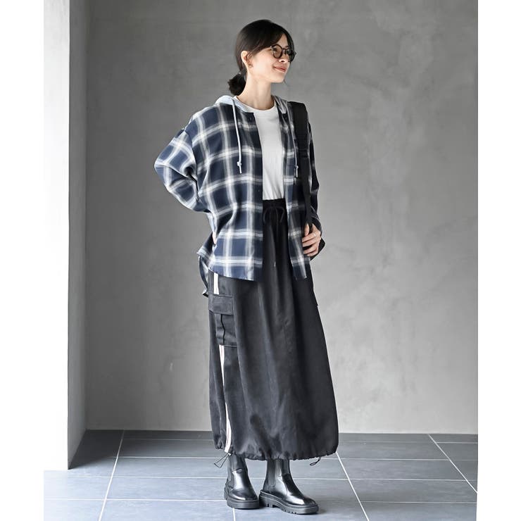 フードツキチェックシャツ | rps | 詳細画像18 