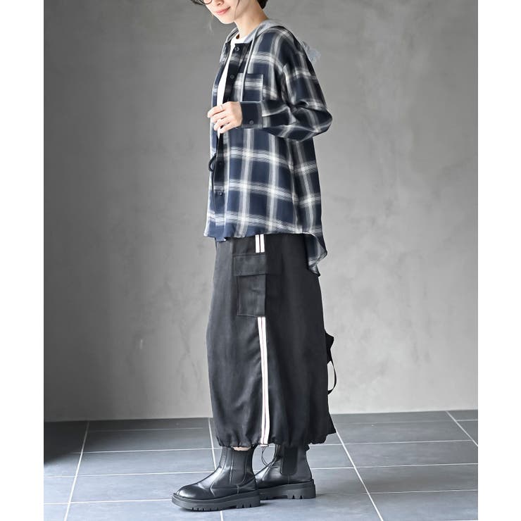 フードツキチェックシャツ | rps | 詳細画像19 