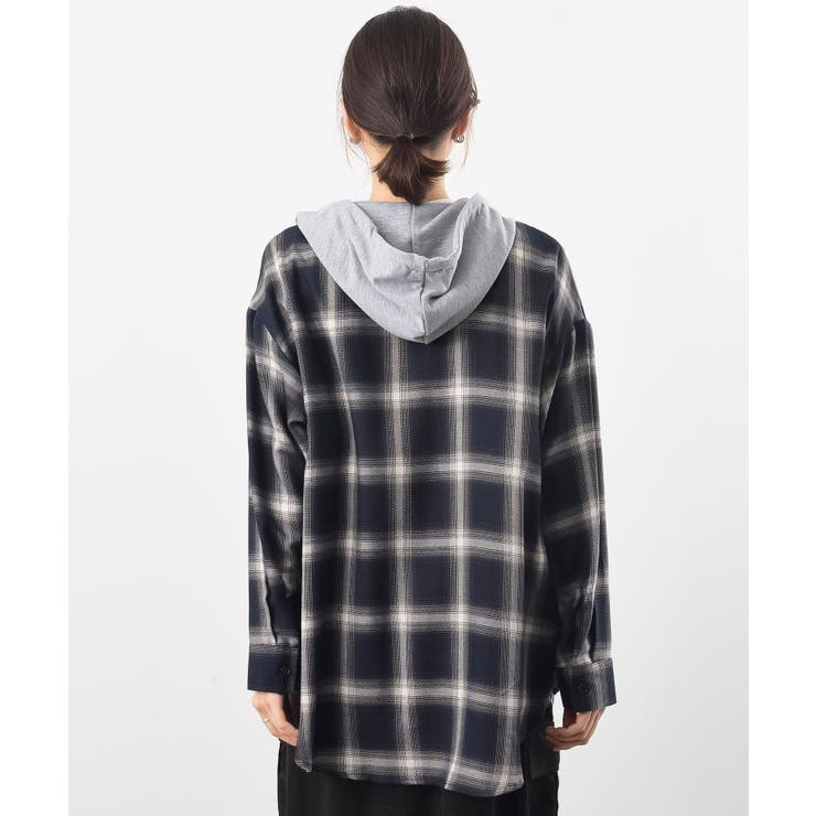 フードツキチェックシャツ | rps | 詳細画像27 