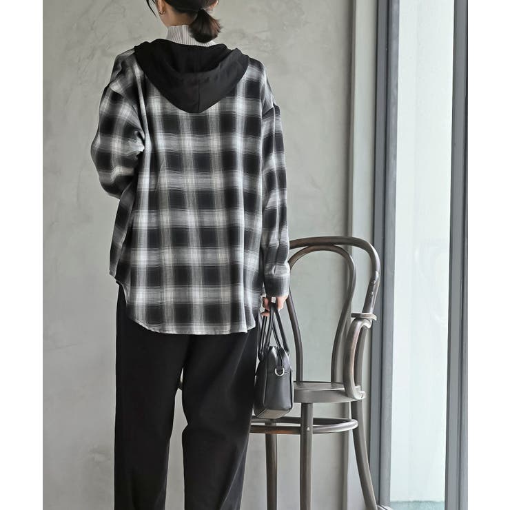 フードツキチェックシャツ | rps | 詳細画像4 