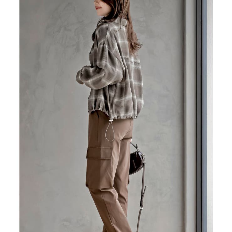 裾ドロストチェックシャツ | rps | 詳細画像12 