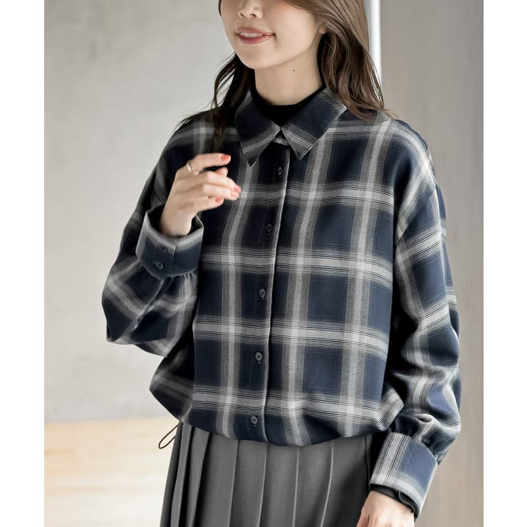 裾ドロストチェックシャツ | rps | 詳細画像23 