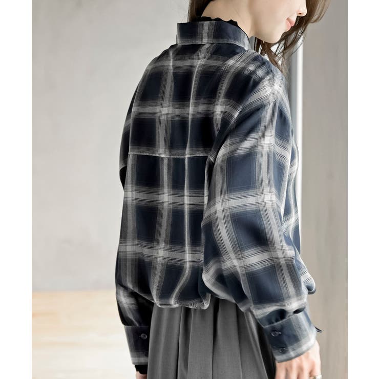 裾ドロストチェックシャツ | rps | 詳細画像26 