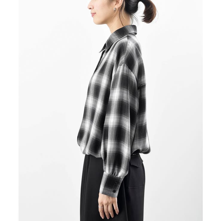 裾ドロストチェックシャツ | rps | 詳細画像27 