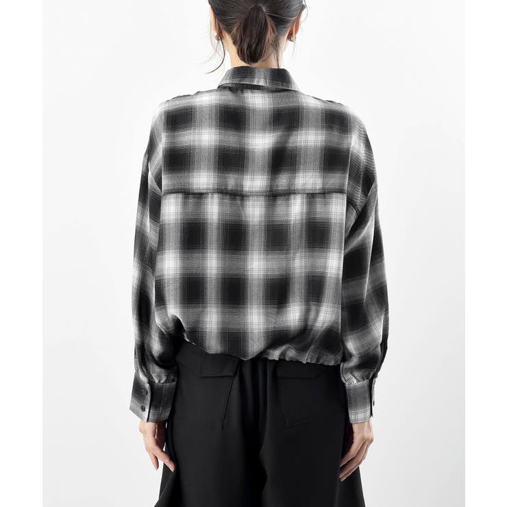 裾ドロストチェックシャツ | rps | 詳細画像28 