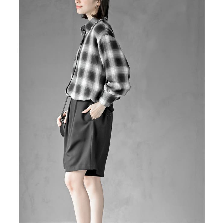 裾ドロストチェックシャツ | rps | 詳細画像3 