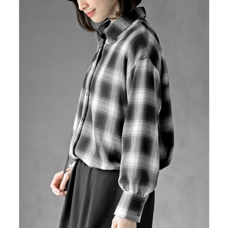 裾ドロストチェックシャツ | rps | 詳細画像7 