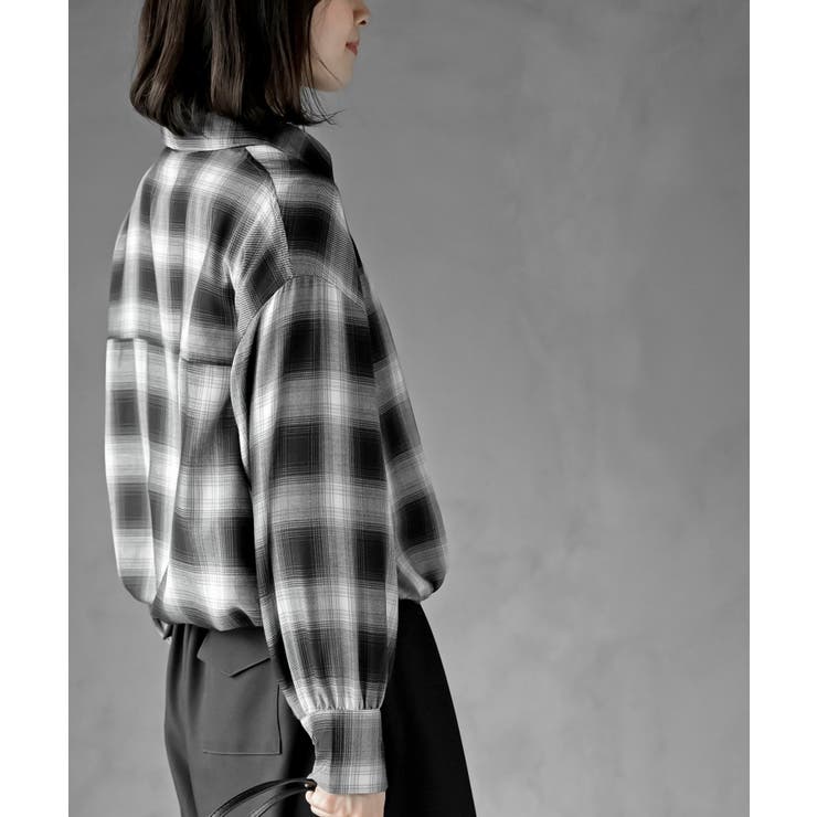 裾ドロストチェックシャツ | rps | 詳細画像9 