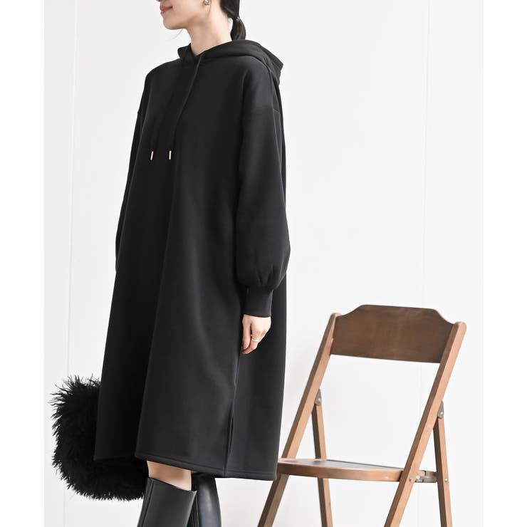 裏起毛パーカーワンピース | rps | 詳細画像12 