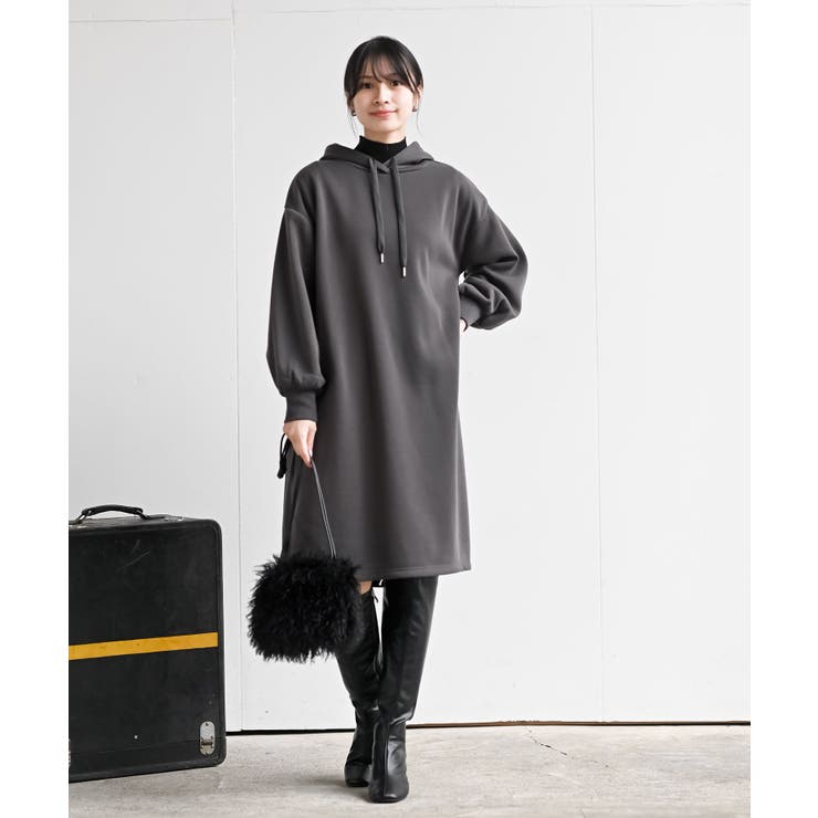 裏起毛パーカーワンピース | rps | 詳細画像2 