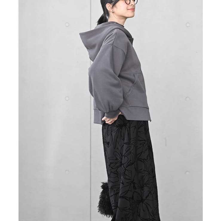 裏起毛ショートジップパーカー | rps | 詳細画像11 